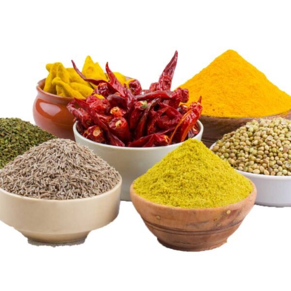 vessels filled with spices